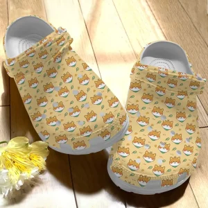 Shiba Personalize Clog Custom Crocs Fashionstyle Comfortable For Women Men Kid Print 3D Cute Shiba