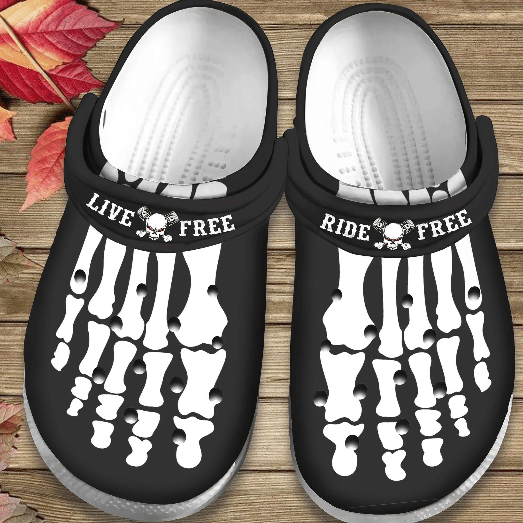 Skeleton Foot Tattoo Crocs Clog Shoes – Ride Free Clog Birthday Gift For Man Woman Skeleton Foot Tattoo Crocs Clog Shoes – Ride Free Clog Birthday Gift For Man Woman