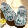 Skiing Personalize Clog Custom Crocs Fashionstyle Comfortable For Women Men Kid Print 3D Whitesole Skiing Pattern