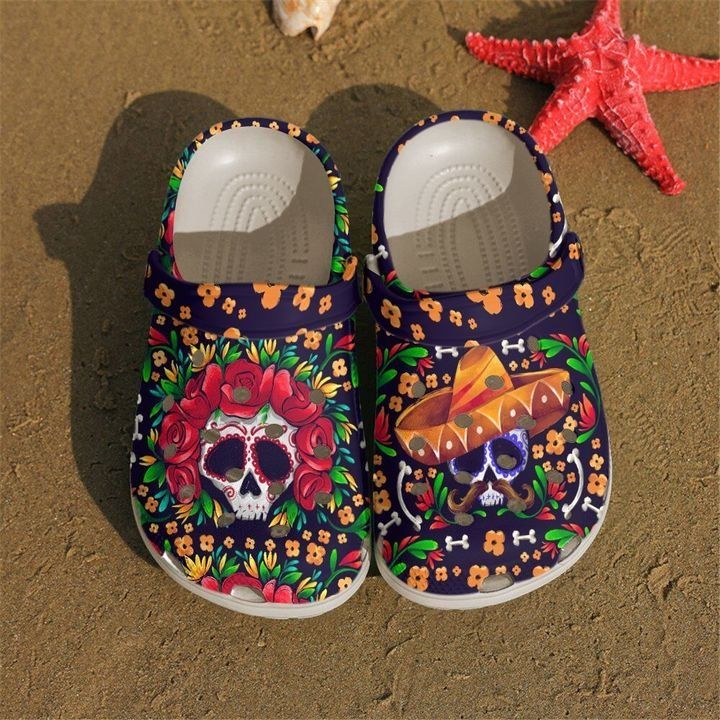 Skull Couple Sku 2203 Crocs Crocband Clog Comfortable For Mens Womens Classic Clog Water Shoes Skull Couple Sku 2203 Crocs Crocband Clog Comfortable For Mens Womens Classic Clog Water Shoes