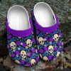 Skull Personalized Clog Custom Crocs Comfortablefashion Style Comfortable For Women Men Kid Print 3D Bat Wings
