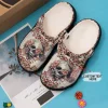 Skull Personalized Clog Custom Crocs Comfortablefashion Style Comfortable For Women Men Kid Print 3D Floral Skull