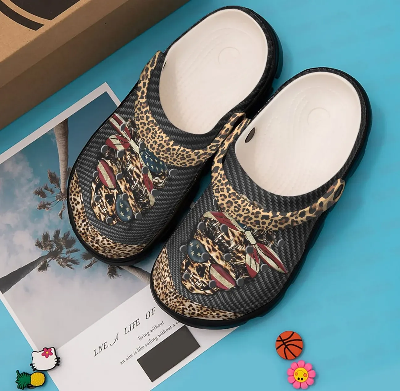 Skull Personalized Clog Custom Crocs Comfortablefashion Style Comfortable For Women Men Kid Print 3D Leopard Skull Girl Skull Personalized Clog Custom Crocs Comfortablefashion Style Comfortable For Women Men Kid Print 3D Leopard Skull Girl