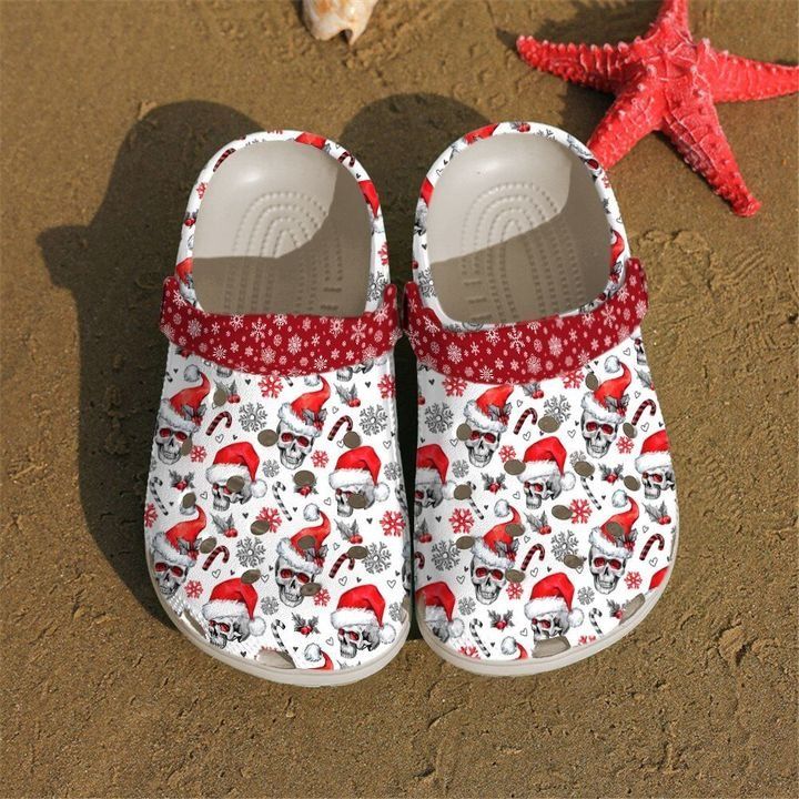Skull Xmas Sku 2207 Crocs Crocband Clog Comfortable For Mens Womens Classic Clog Water Shoes Skull Xmas Sku 2207 Crocs Crocband Clog Comfortable For Mens Womens Classic Clog Water Shoes