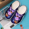 Sloth Purple Floral Sku 2243 Crocs Crocband Clog Comfortable For Mens Womens Classic Clog Water Shoes