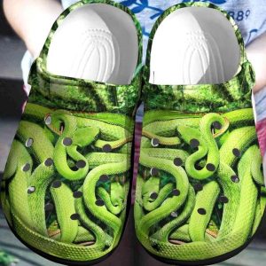 Snake Personalize Clog Custom Crocs Clog On Sandal Fashion Style Comfortable For Women Men Kid