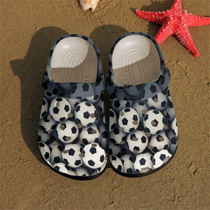 Soccer Personalize Clog Custom Crocs Clog On Sandal Fashion Style Comfortable For Women Men Kid Soccer Personalize Clog Custom Crocs Clog On Sandal Fashion Style Comfortable For Women Men Kid