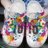 Soccer Personalize Clog Custom Crocs Fashionstyle Comfortable For Women Men Kid Print 3D Rainbow Color