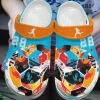 Soccer Personalized Clog Custom Crocs Comfortablefashion Style Comfortable For Women Men Kid Print 3D Blue And Orange