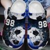 Soccer Personalized Clog Custom Crocs Comfortablefashion Style Comfortable For Women Men Kid Print 3D Blue Soccer