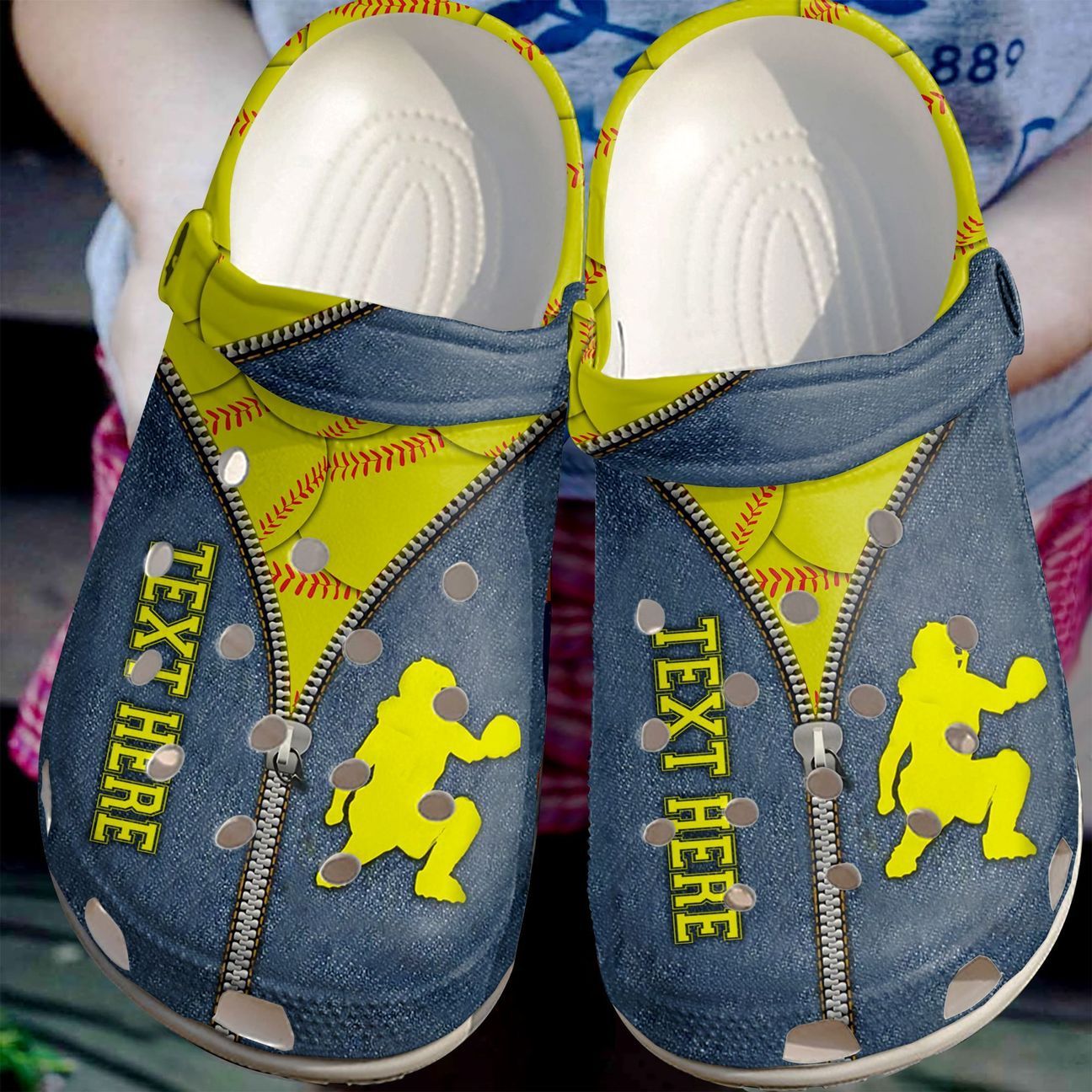 Softball Personalize Clog Custom Crocs Fashionstyle Comfortable For Women Men Kid Print 3D Personalized Baller Softball Personalize Clog Custom Crocs Fashionstyle Comfortable For Women Men Kid Print 3D Personalized Baller