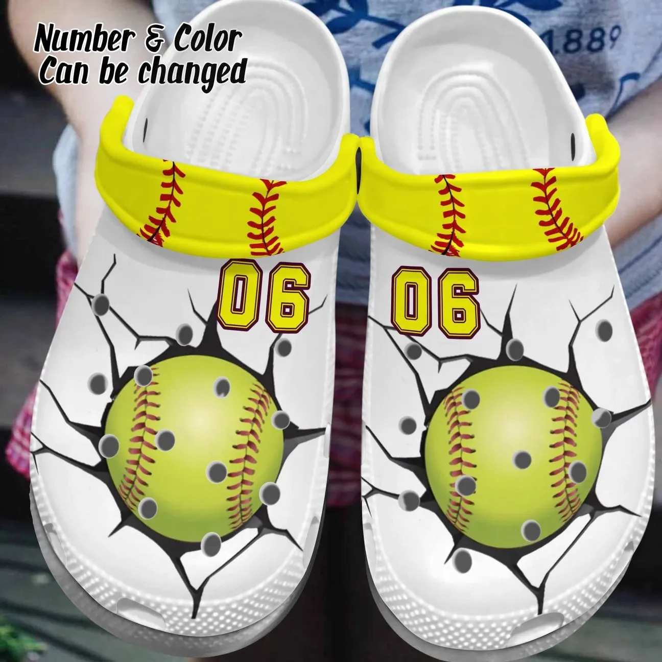 Softball Personalize Clog Custom Crocs Fashionstyle Comfortable For Women Men Kid Print 3D Personalized Softball Crack Softball Personalize Clog Custom Crocs Fashionstyle Comfortable For Women Men Kid Print 3D Personalized Softball Crack