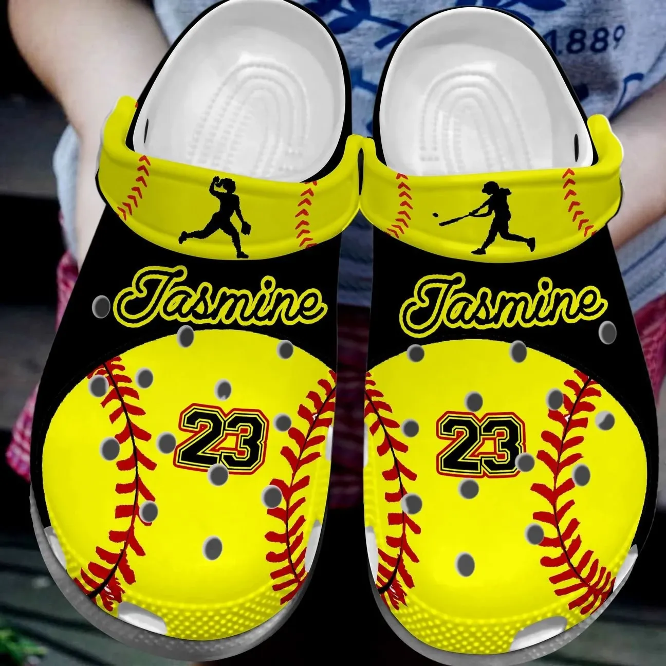 Softball Personalize Clog Custom Crocs Fashionstyle Comfortable For Women Men Kid Print 3D Softball Lover Softball Personalize Clog Custom Crocs Fashionstyle Comfortable For Women Men Kid Print 3D Softball Lover