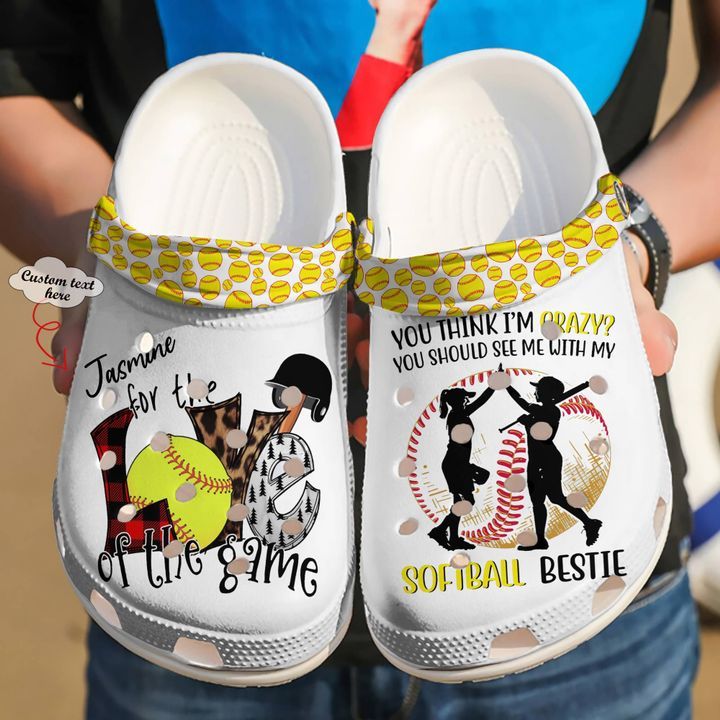 Softball Personalized Bestie Sku 2331 Crocs Crocband Clog Comfortable For Mens Womens Classic Clog Water Shoes Softball Personalized Bestie Sku 2331 Crocs Crocband Clog Comfortable For Mens Womens Classic Clog Water Shoes