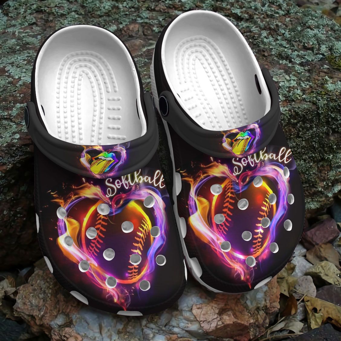 Softball Personalized Clog Custom Crocs Comfortablefashion Style Comfortable For Women Men Kid Print 3D Fire Softball Personalized Clog Custom Crocs Comfortablefashion Style Comfortable For Women Men Kid Print 3D Fire