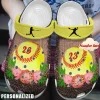 Softball Personalized Clog Custom Crocs Comfortablefashion Style Comfortable For Women Men Kid Print 3D Flower Softball