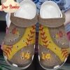 Softball Personalized Clog Custom Crocs Comfortablefashion Style Comfortable For Women Men Kid Print 3D Leather Design