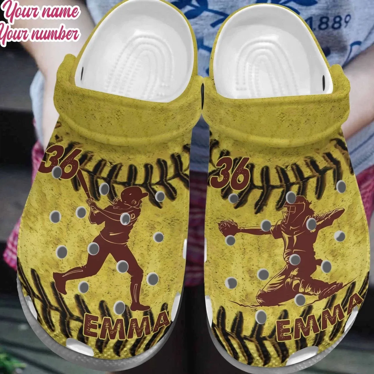 Softball Personalized Clog Custom Crocs Comfortablefashion Style Comfortable For Women Men Kid Print 3D Softball Lovers 15 Softball Personalized Clog Custom Crocs Comfortablefashion Style Comfortable For Women Men Kid Print 3D Softball Lovers 15