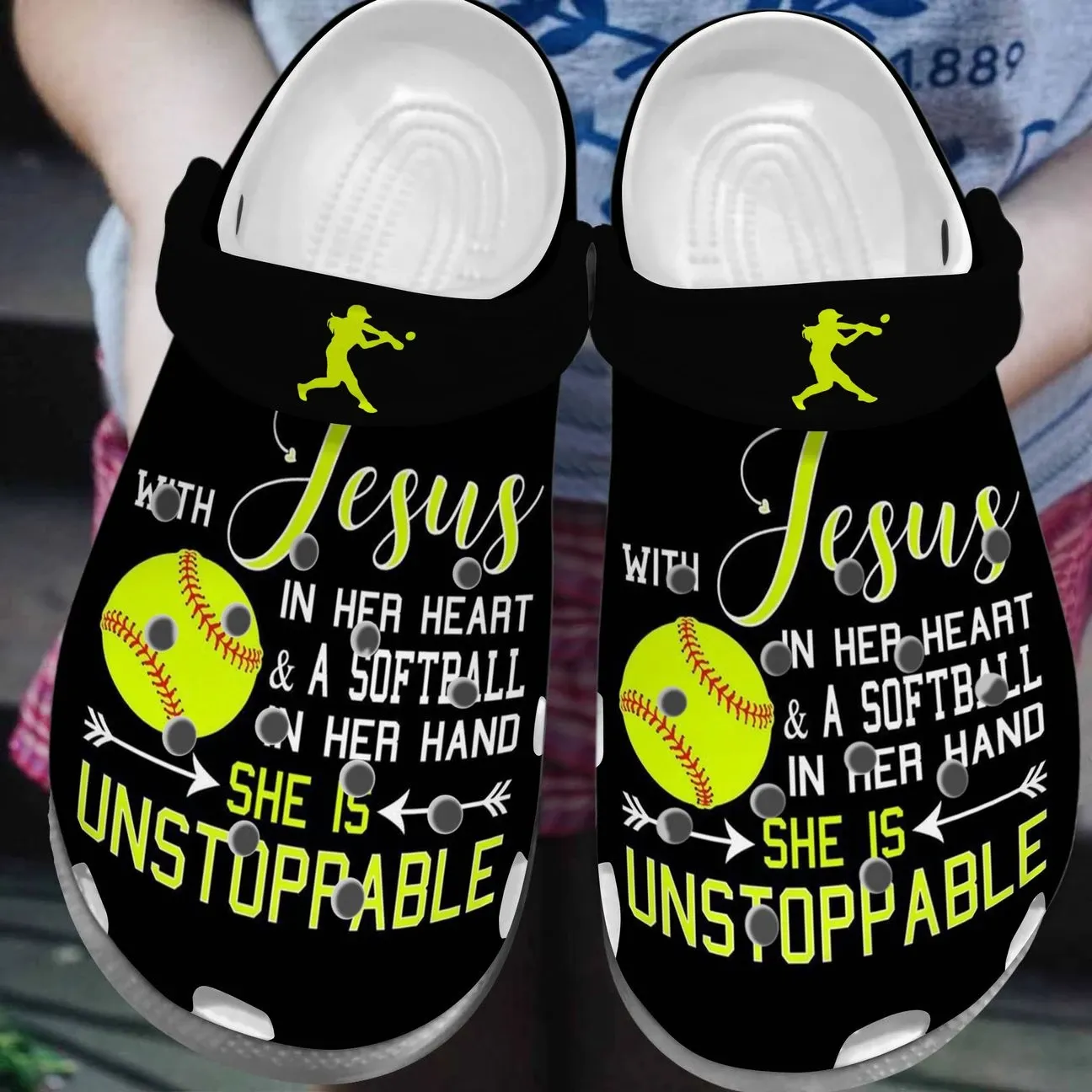 Softball Personalized Clog Custom Crocs Comfortablefashion Style Comfortable For Women Men Kid Print 3D Unstoppable Softball Personalized Clog Custom Crocs Comfortablefashion Style Comfortable For Women Men Kid Print 3D Unstoppable