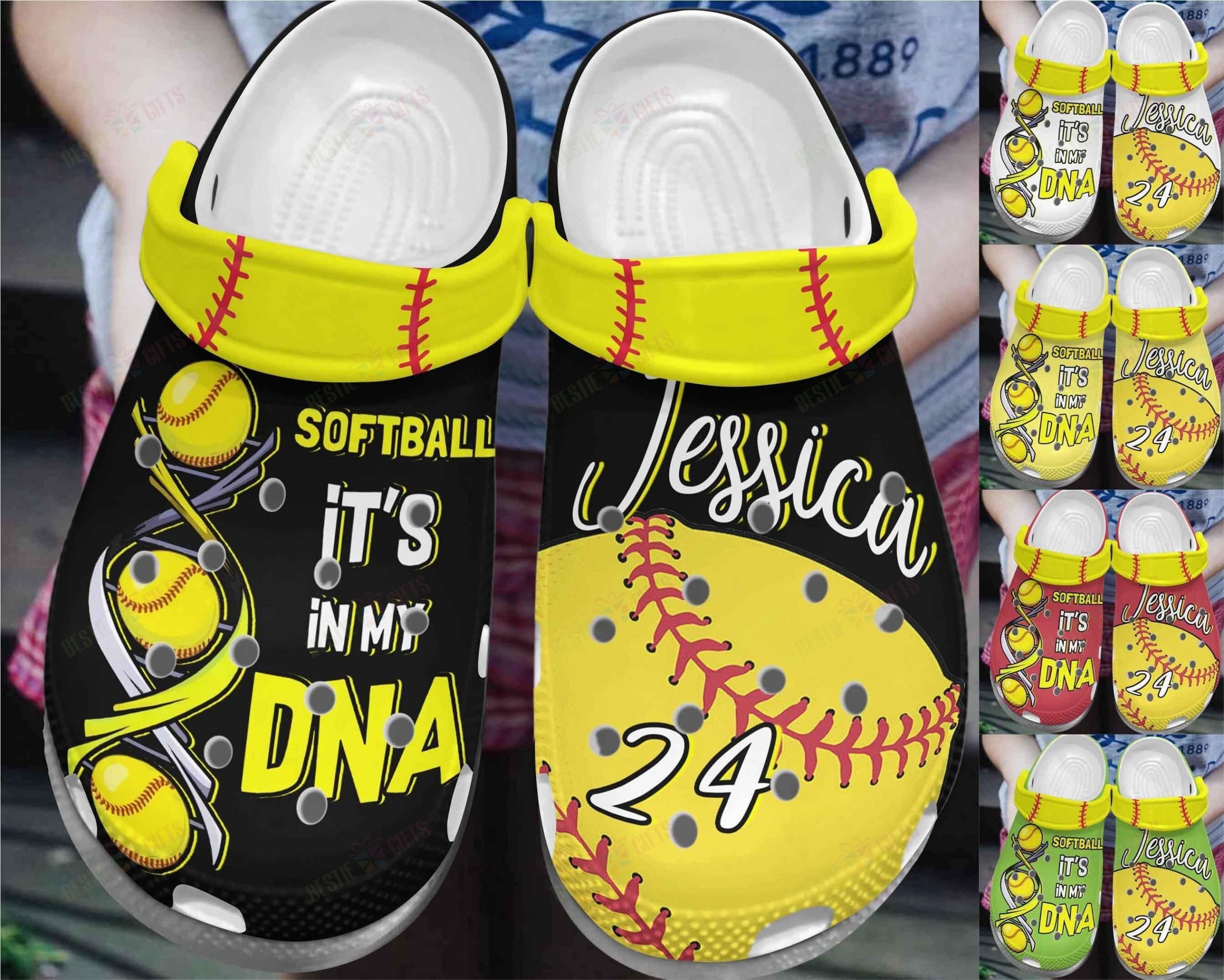 Softball Personalized Crocs Clog Classic Clog Whitesole It’S In My Dna Shoes Softball Personalized Crocs Clog Classic Clog Whitesole It’S In My Dna Shoes