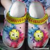 Softball Personalized Crocs Clog Classic Clog Whitesole Love Softball Shoes