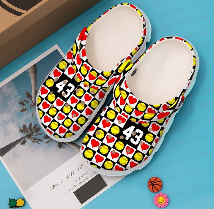 Softball Personalized Love Sku 2354 Crocs Crocband Clog Comfortable For Mens Womens Classic Clog Water Shoes Softball Personalized Love Sku 2354 Crocs Crocband Clog Comfortable For Mens Womens Classic Clog Water Shoes