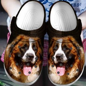 St.Bernard Personalize Clog Custom Crocs Clog On Sandal Fashion Style Comfortable For Women Men Kid