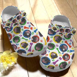 Staffordshire Terrier Crocs Clog Classic Clog Whitesole Staffordshire Terrier Pattern Shoes