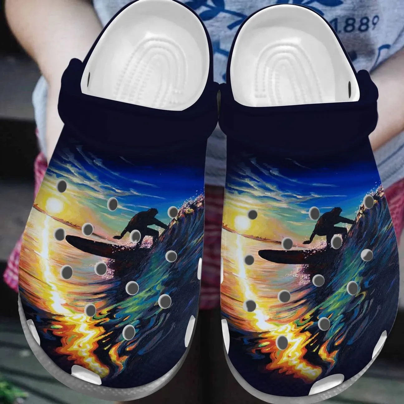 Surfing Personalized Clog Custom Crocs Comfortablefashion Style Comfortable For Women Men Kid Print 3D Surfing Time Surfing Personalized Clog Custom Crocs Comfortablefashion Style Comfortable For Women Men Kid Print 3D Surfing Time