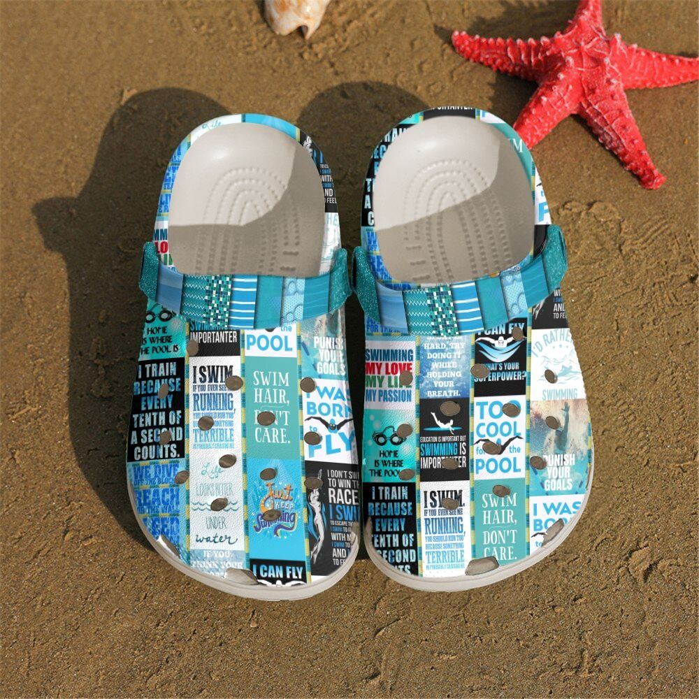 Swimming Personalized Clog Custom Crocs Comfortablefashion Style Comfortable For Women Men Kid Print 3D I Love Swimming Swimming Personalized Clog Custom Crocs Comfortablefashion Style Comfortable For Women Men Kid Print 3D I Love Swimming