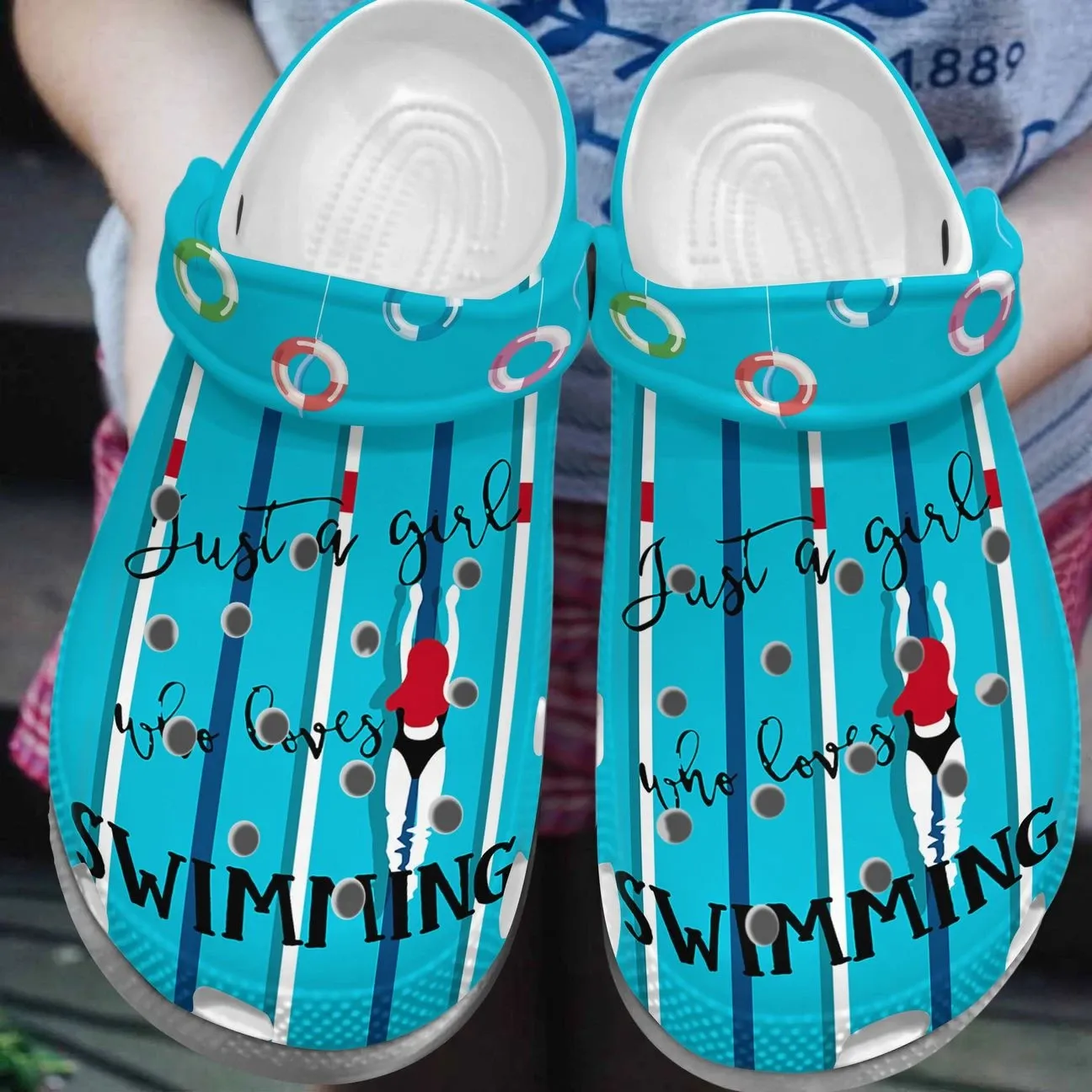 Swimming Personalized Clog Custom Crocs Comfortablefashion Style Comfortable For Women Men Kid Print 3D Just A Girl Who Loves Swimming Swimming Personalized Clog Custom Crocs Comfortablefashion Style Comfortable For Women Men Kid Print 3D Just A Girl Who Loves Swimming