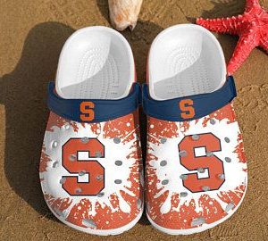 Syracuse Orange Crocband Clog Clog Comfortable For Mens And Womens Classic Clog Water Shoes Syracuse Orange Crocs