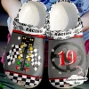 Talk Racing To Me Personalize Clog Custom Crocs Clog Number On Sandal Fashion Style Comfortable For Women Men Kid