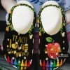 Teach Love Inspire Personalized Clog Custom Crocs Comfortablefashion Style Comfortable For Women Men Kid Print 3D