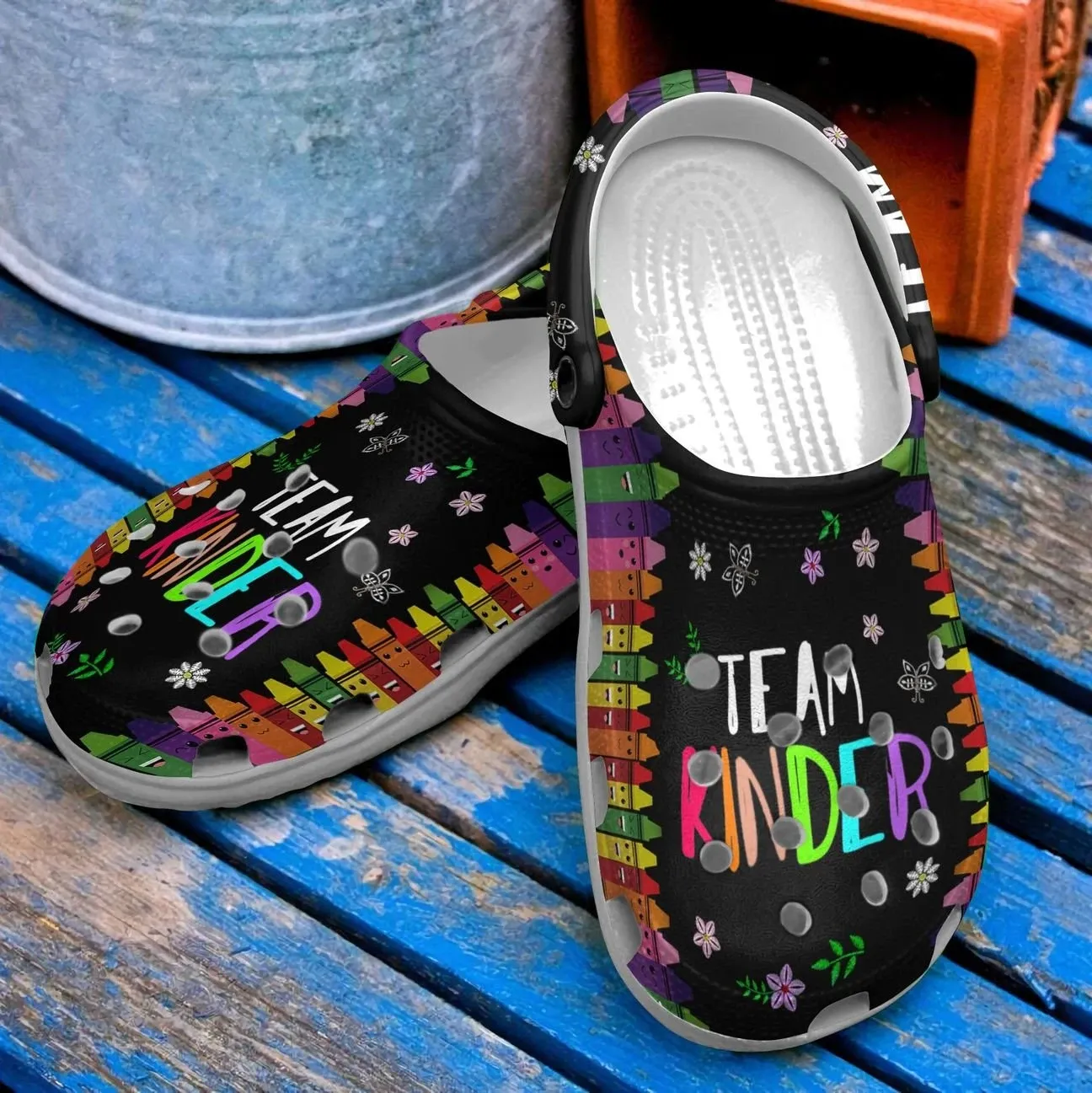 Teacher Personalized Clog Custom Crocs Comfortablefashion Style Comfortable For Women Men Kid Print 3D Team Kinder Teacher Personalized Clog Custom Crocs Comfortablefashion Style Comfortable For Women Men Kid Print 3D Team Kinder
