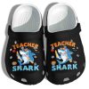 Teacher Shark Halloween Custome Shoes Clog Crocs Clog – Funny Animal Crocband Clog Birthday Gift For Man Women