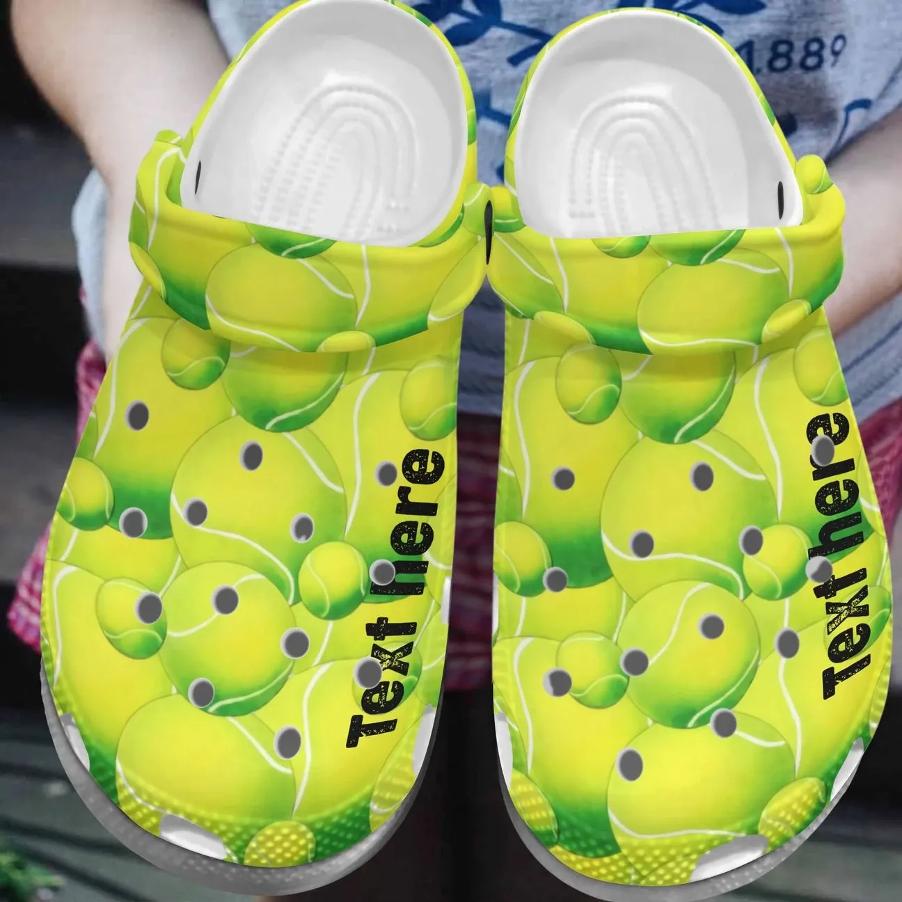 Tennis Personalize Clog Custom Crocs Fashionstyle Comfortable For Women Men Kid Print 3D Personalized Tennis Balls Tennis Personalize Clog Custom Crocs Fashionstyle Comfortable For Women Men Kid Print 3D Personalized Tennis Balls
