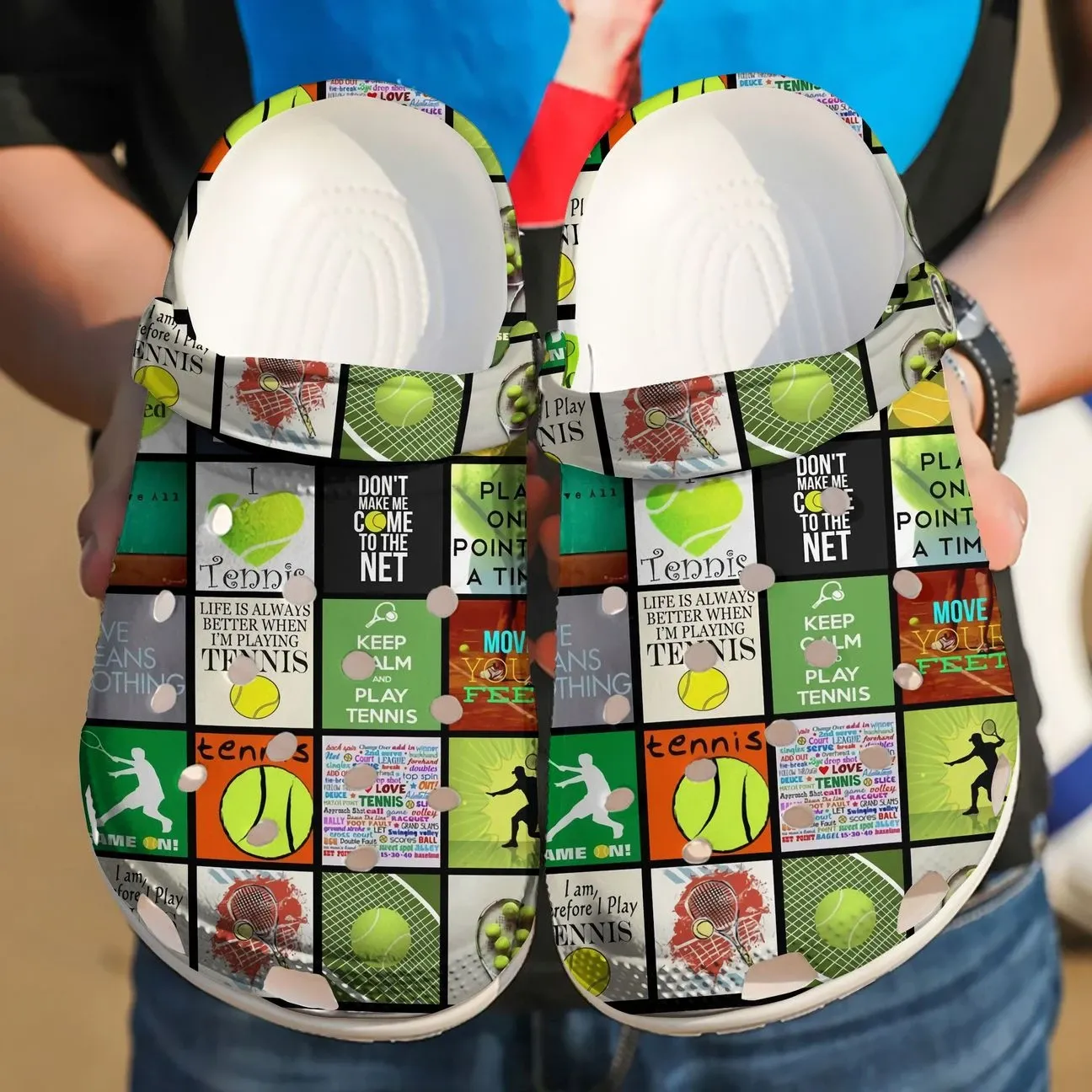 Tennis Personalized Clog Custom Crocs Comfortablefashion Style Comfortable For Women Men Kid Print 3D Playing Tennis Tennis Personalized Clog Custom Crocs Comfortablefashion Style Comfortable For Women Men Kid Print 3D Playing Tennis
