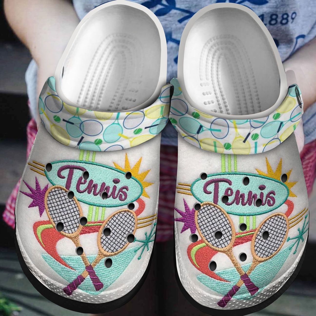 Tennis Personalized Clog Custom Crocs Comfortablefashion Style Comfortable For Women Men Kid Print 3D Tennis Passion Tennis Personalized Clog Custom Crocs Comfortablefashion Style Comfortable For Women Men Kid Print 3D Tennis Passion