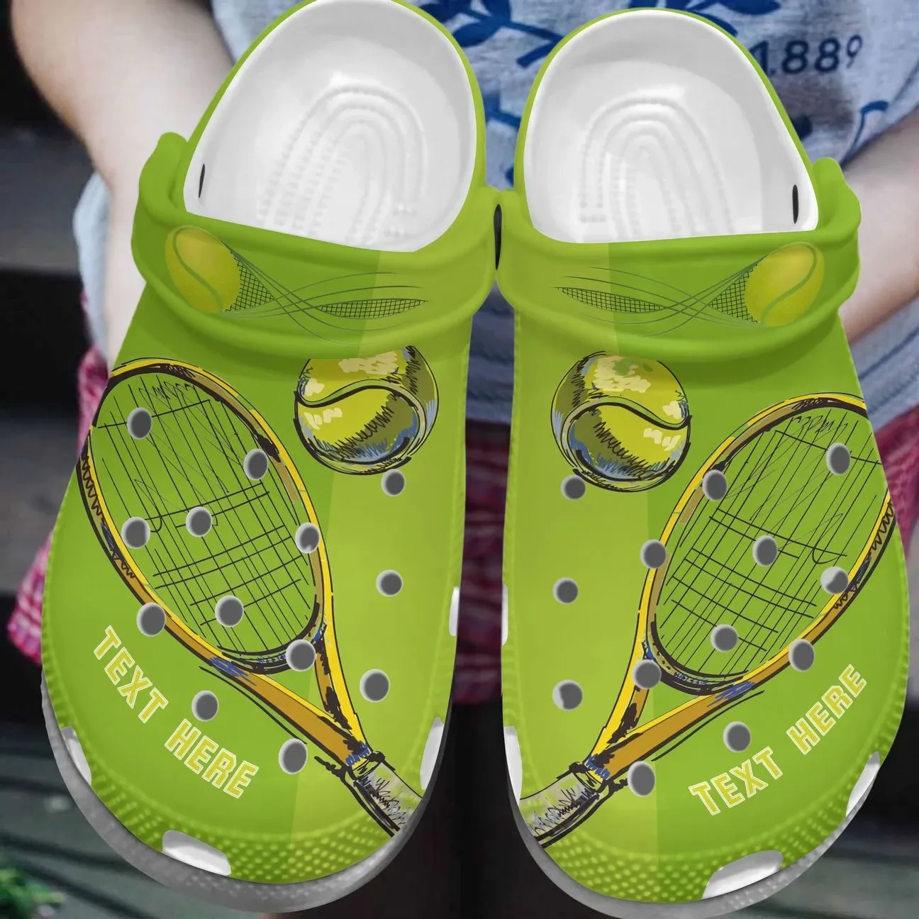 Tennis Personalized Clog Custom Crocs Comfortablefashion Style Comfortable For Women Men Kid Print 3D Tennis Racket Tennis Personalized Clog Custom Crocs Comfortablefashion Style Comfortable For Women Men Kid Print 3D Tennis Racket