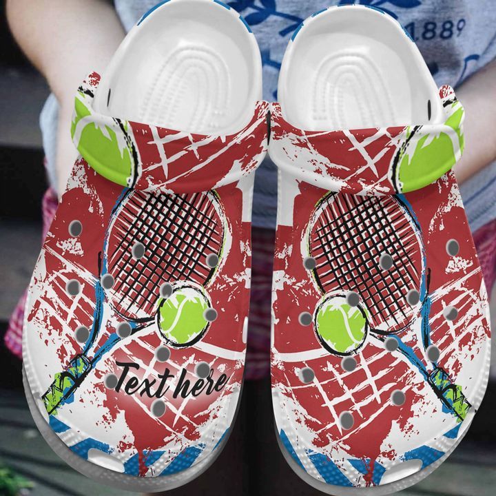Tennis Personalized Personalize Clog Custom Crocs Fashionstyle Comfortable For Women Men Kid Print 3D Whitesole Tennis Personalized Personalize Clog Custom Crocs Fashionstyle Comfortable For Women Men Kid Print 3D Whitesole