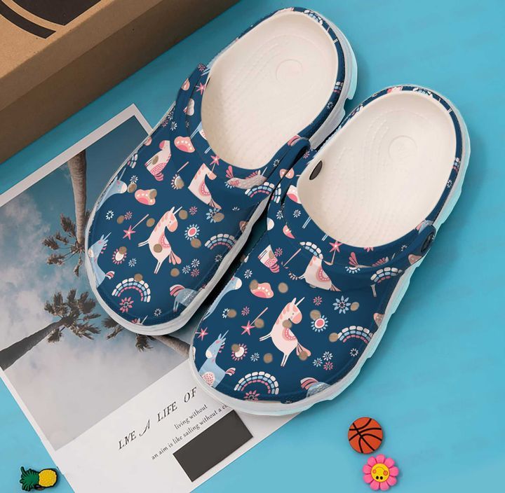 Unicorn Magical Unicorns Sku 2561 Crocs Crocband Clog Comfortable For Mens Womens Classic Clog Water Shoes Unicorn Magical Unicorns Sku 2561 Crocs Crocband Clog Comfortable For Mens Womens Classic Clog Water Shoes