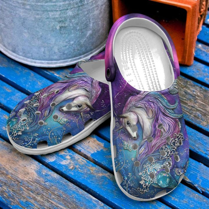 Unicorn Majestic Sku 2557 Crocs Crocband Clog Comfortable For Mens Womens Classic Clog Water Shoes Unicorn Majestic Sku 2557 Crocs Crocband Clog Comfortable For Mens Womens Classic Clog Water Shoes