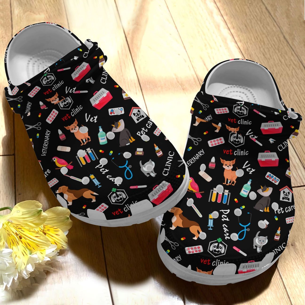 Vet Tech Personalize Clog Custom Crocs Fashionstyle Comfortable For Women Men Kid Print 3D Vet Tech Pattern Vet Tech Personalize Clog Custom Crocs Fashionstyle Comfortable For Women Men Kid Print 3D Vet Tech Pattern