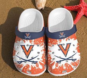 Virginia Cavaliers Crocband Clog Clog Comfortable For Mens And Womens Classic Clog Water Shoes Virginia Cavaliers Crocs