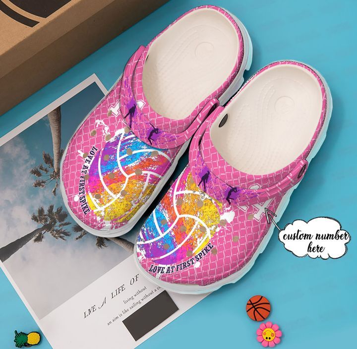 Volleyball Personalized At First Spike Sku 2690 Crocs Crocband Clog Comfortable For Mens Womens Classic Clog Water Shoes Volleyball Personalized At First Spike Sku 2690 Crocs Crocband Clog Comfortable For Mens Womens Classic Clog Water Shoes