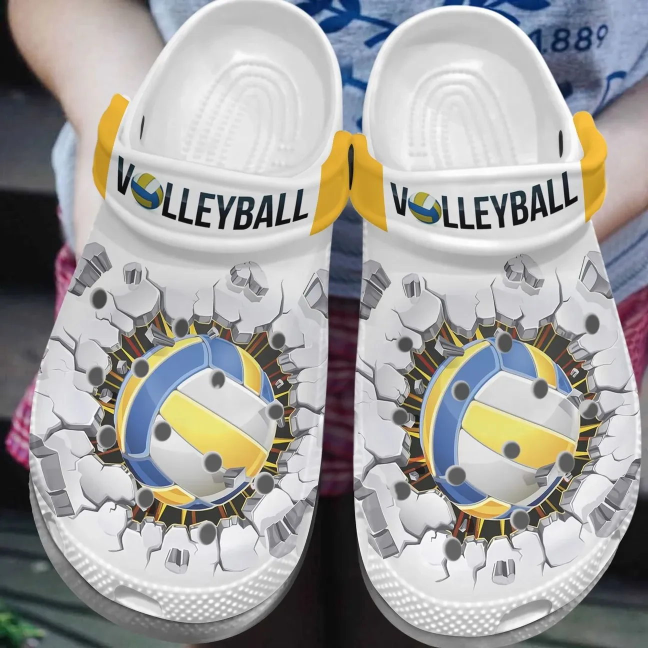 Volleyball Personalized Clog Custom Crocs Comfortablefashion Style Comfortable For Women Men Kid Print 3D 1 Volleyball Personalized Clog Custom Crocs Comfortablefashion Style Comfortable For Women Men Kid Print 3D 1