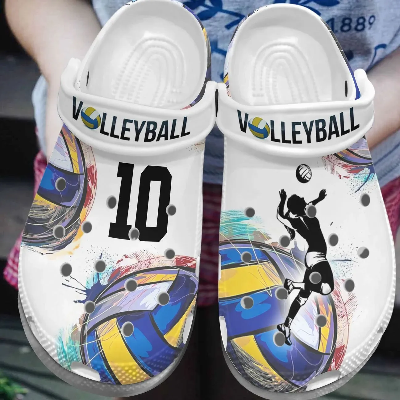 Volleyball Personalized Clog Custom Crocs Comfortablefashion Style Comfortable For Women Men Kid Print 3D 2 Volleyball Personalized Clog Custom Crocs Comfortablefashion Style Comfortable For Women Men Kid Print 3D 2