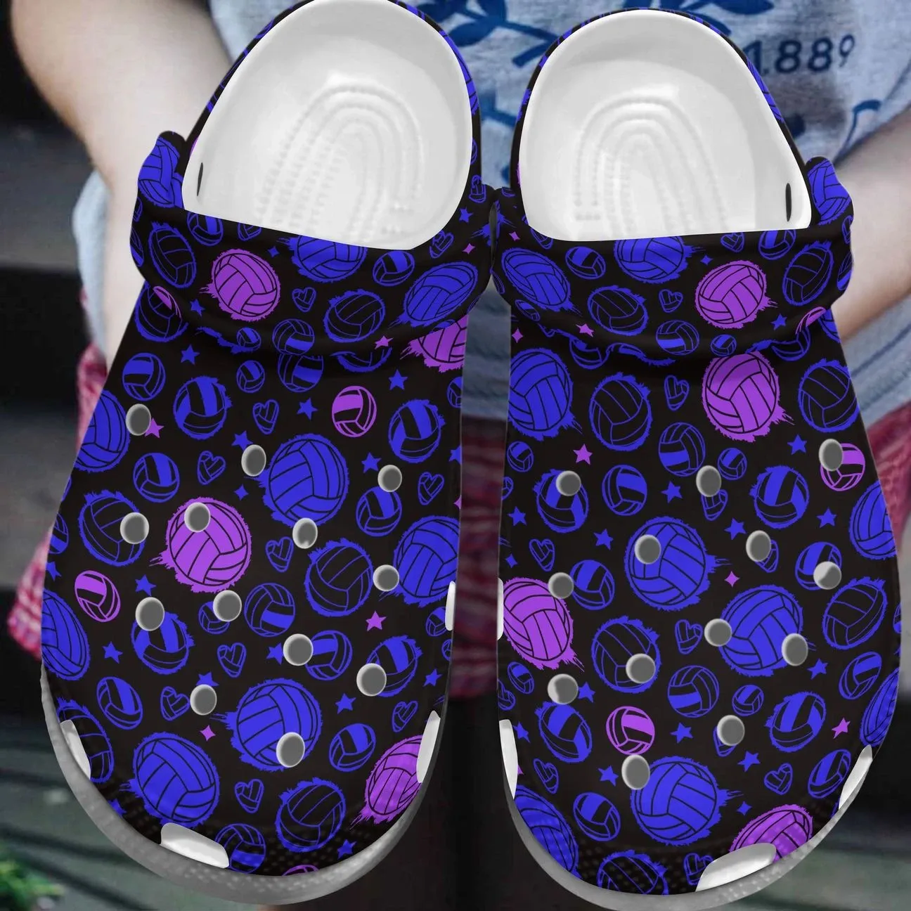 Volleyball Personalized Clog Custom Crocs Comfortablefashion Style Comfortable For Women Men Kid Print 3D Bright Volleyball Pattern Volleyball Personalized Clog Custom Crocs Comfortablefashion Style Comfortable For Women Men Kid Print 3D Bright Volleyball Pattern