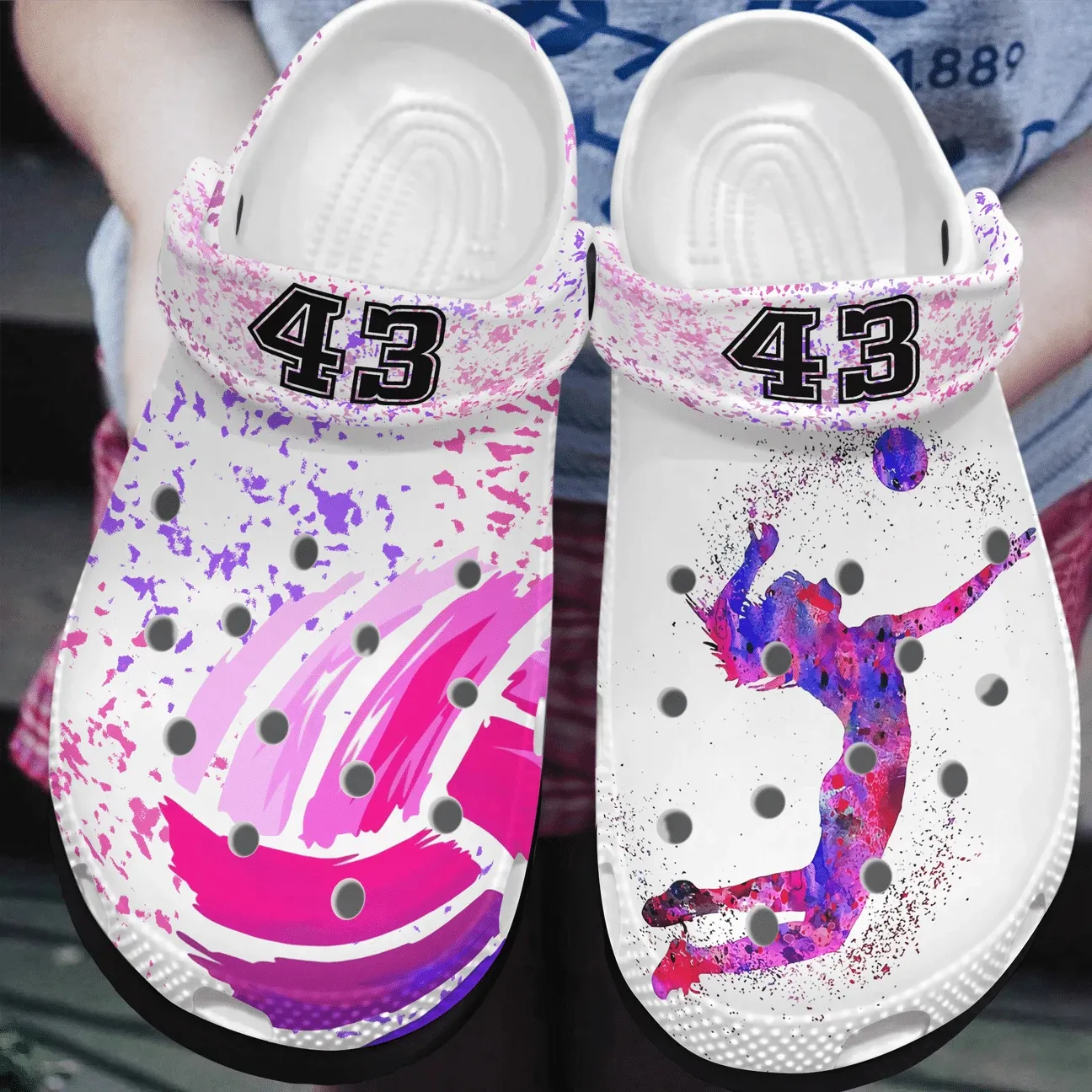 Volleyball Personalized Clog Custom Crocs Comfortablefashion Style Comfortable For Women Men Kid Print 3D Passion Volleyball Personalized Clog Custom Crocs Comfortablefashion Style Comfortable For Women Men Kid Print 3D Passion